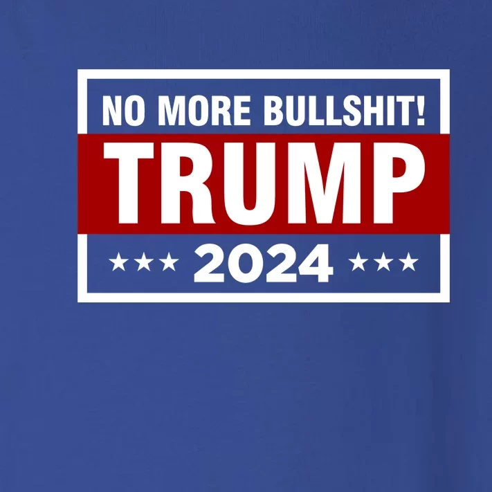 Trump 2024 No More BS Save America USA Vote Toddler Long Sleeve Shirt