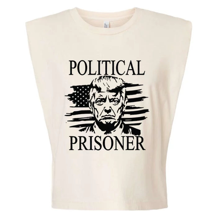 Trump 2024 Outlaw President Trump Not Guilty Garment-Dyed Women's Muscle Tee