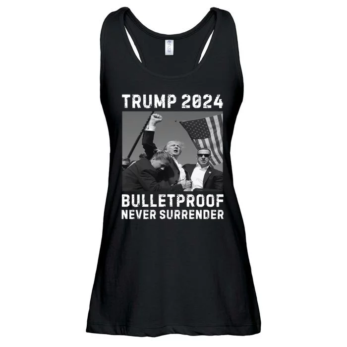 Trump 2024 Our President Our Fighter Ladies Essential Flowy Tank