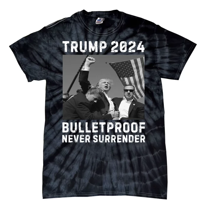 Trump 2024 Our President Our Fighter Tie-Dye T-Shirt