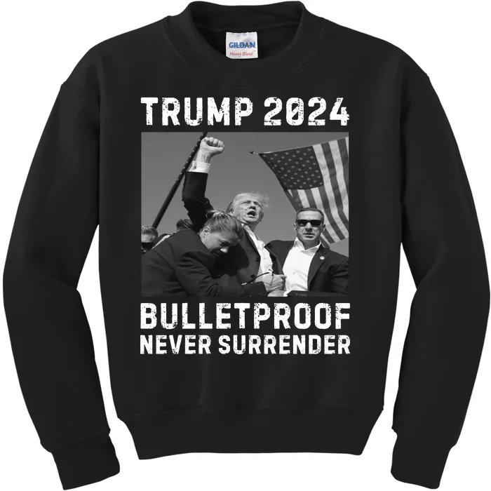 Trump 2024 Our President Our Fighter Kids Sweatshirt