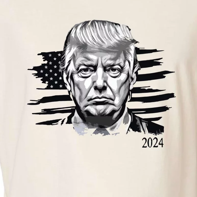 Trump 2024 Outlaw President Trump Not Guilty Garment-Dyed Women's Muscle Tee