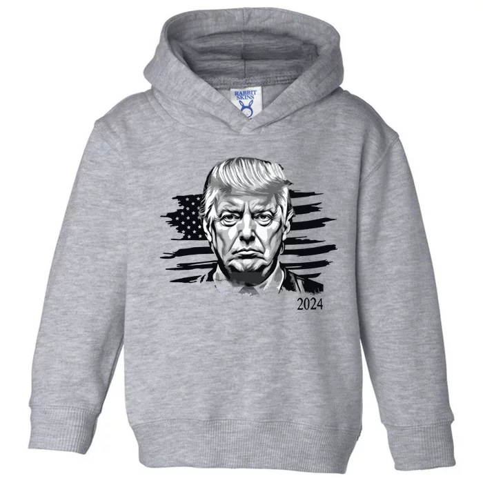 Trump 2024 Outlaw President Trump Not Guilty Toddler Hoodie