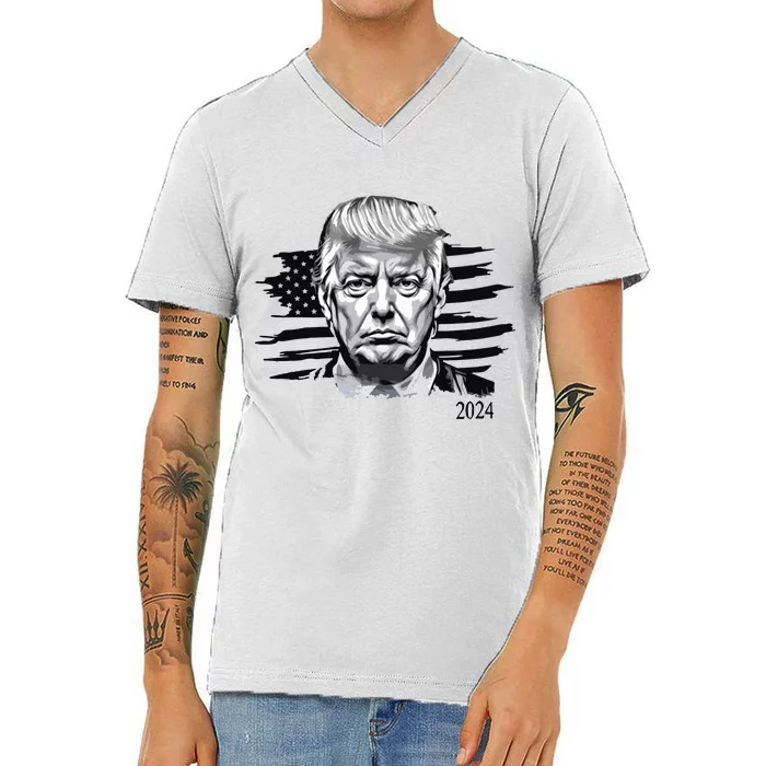 Trump 2024 Outlaw President Trump Not Guilty V-Neck T-Shirt