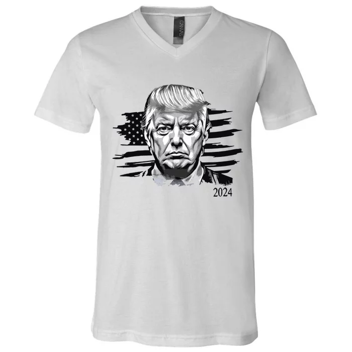 Trump 2024 Outlaw President Trump Not Guilty V-Neck T-Shirt