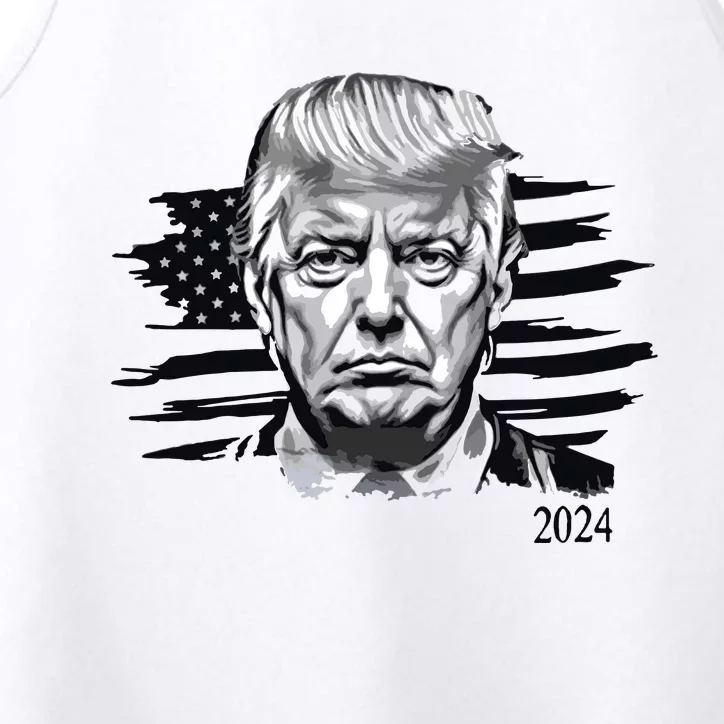 Trump 2024 Outlaw President Trump Not Guilty Performance Tank