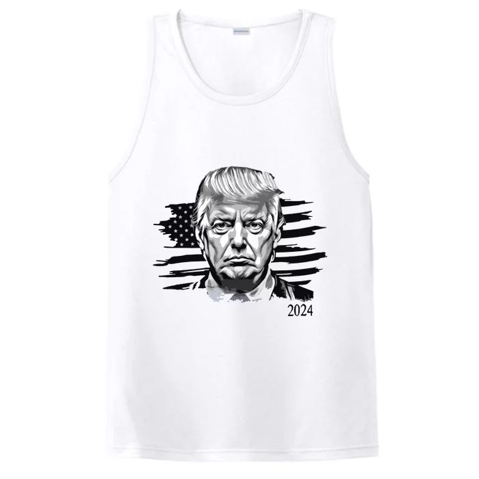 Trump 2024 Outlaw President Trump Not Guilty Performance Tank