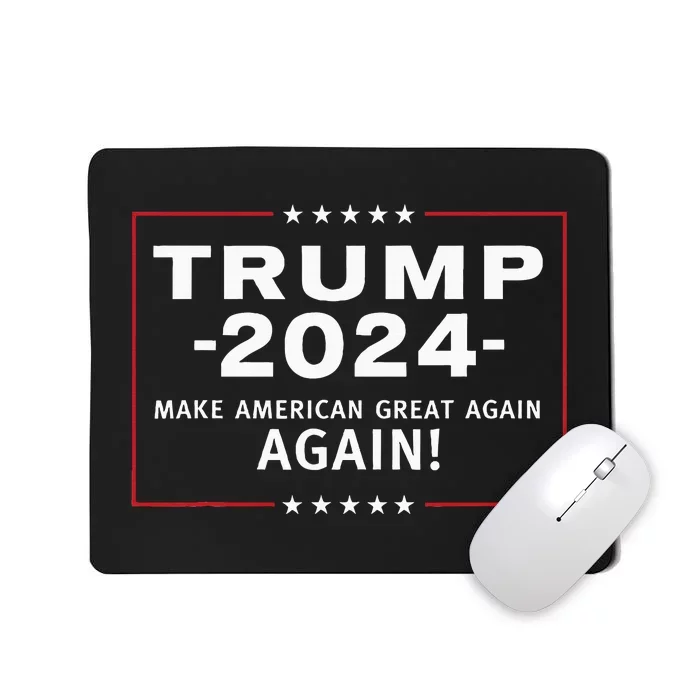 Trump 2024 Patriotic America Independence Day Mousepad