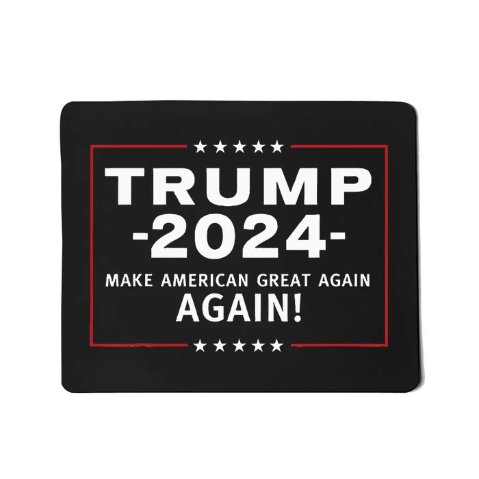 Trump 2024 Patriotic America Independence Day Mousepad