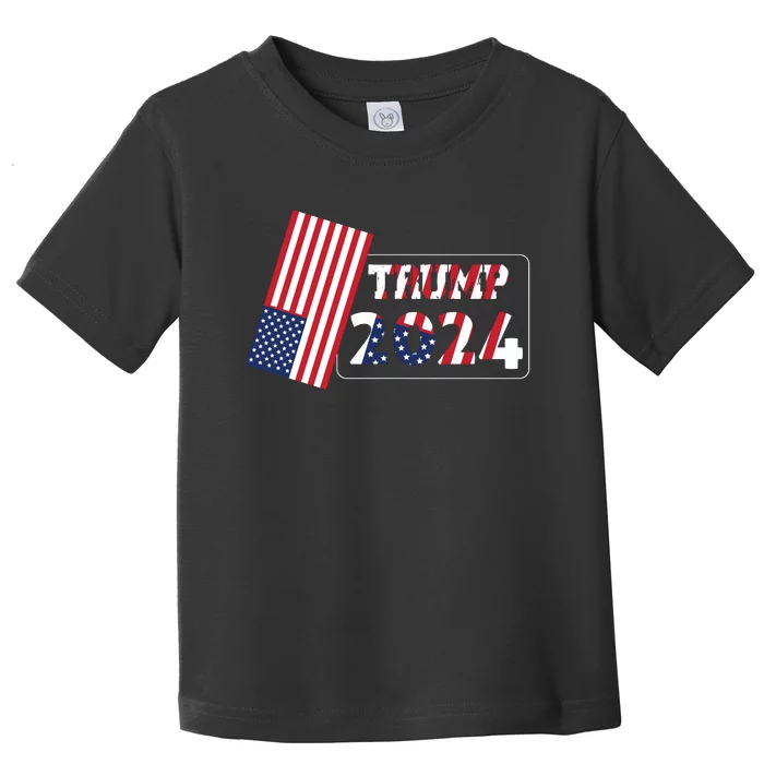 Trump 2024 Patriotic Theme Toddler T-Shirt