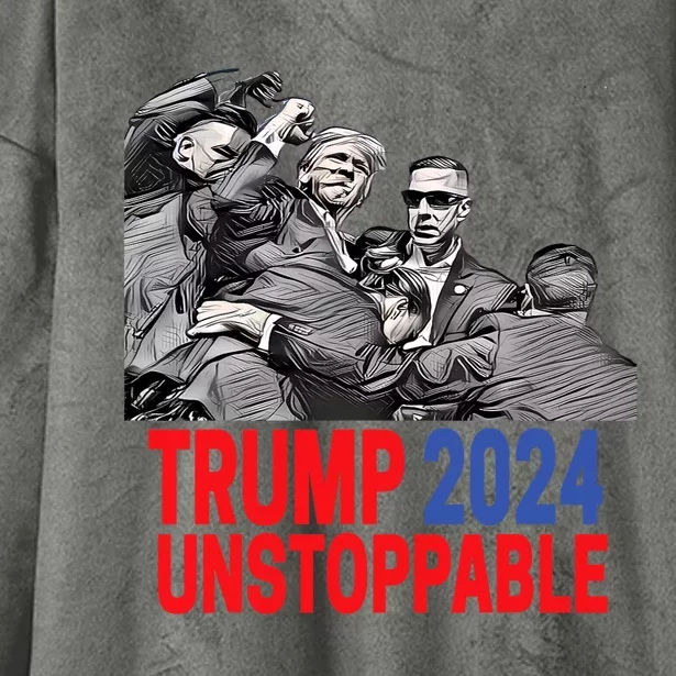 Trump 2024 Pennsylvania Voters Usa Elections Hooded Wearable Blanket