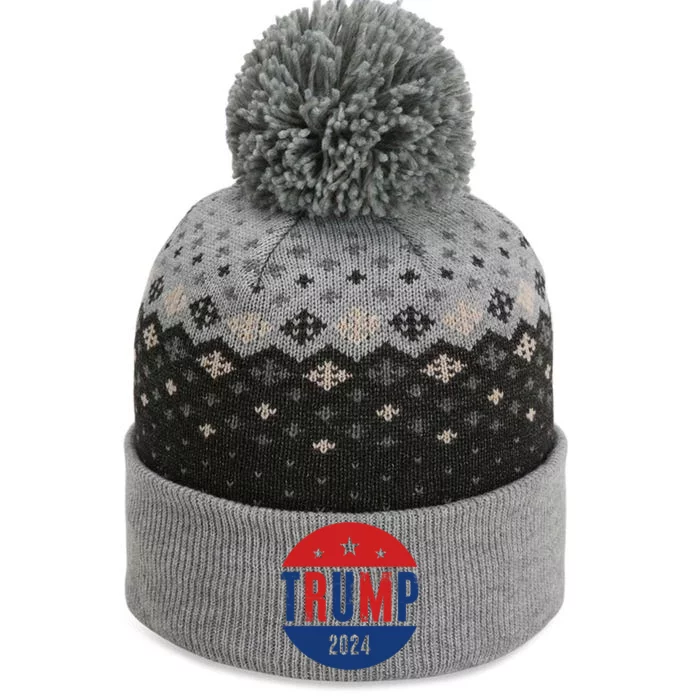 Trump 2024 Presidential Election Logo The Baniff Cuffed Pom Beanie