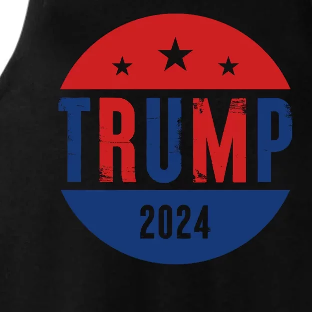 Trump 2024 Presidential Election Logo Ladies Tri-Blend Wicking Tank