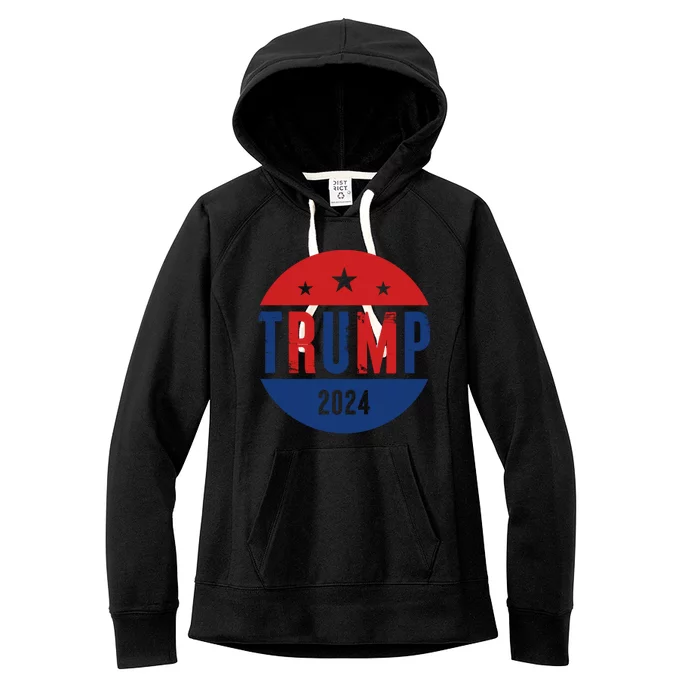 Trump 2024 Presidential Election Logo Women's Fleece Hoodie