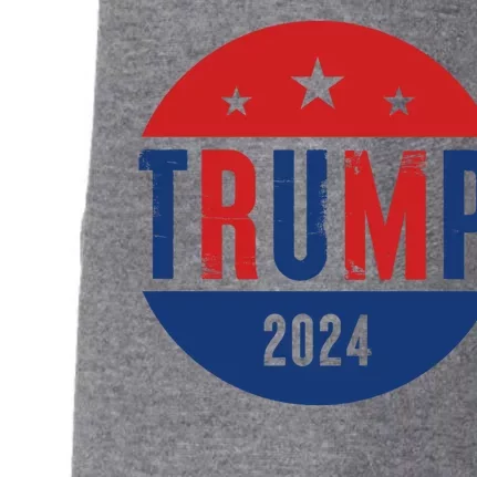 Trump 2024 Presidential Election Logo Doggie 3-End Fleece Hoodie