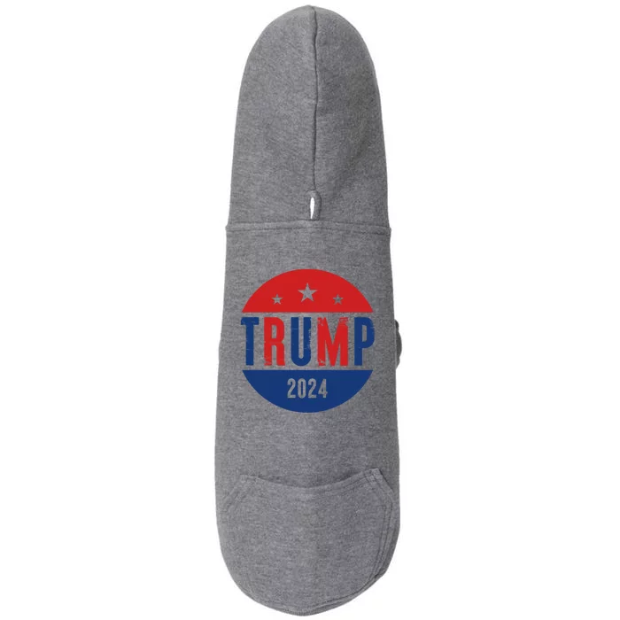 Trump 2024 Presidential Election Logo Doggie 3-End Fleece Hoodie