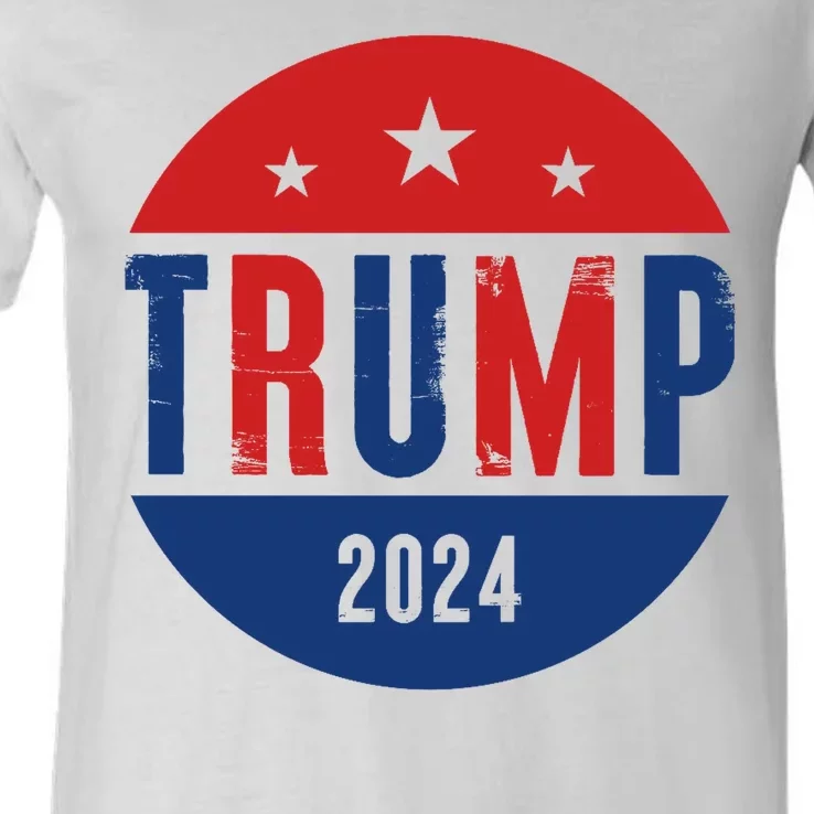 Trump 2024 Presidential Election Logo V-Neck T-Shirt