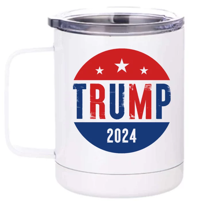 Trump 2024 Presidential Election Logo Front & Back 12oz Stainless Steel Tumbler Cup