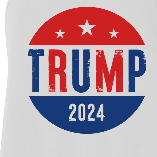 Trump 2024 Presidential Election Logo Women's Racerback Tank