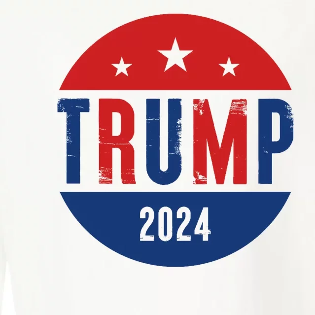 Trump 2024 Presidential Election Logo Cropped Pullover Crew