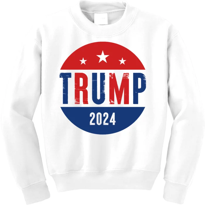 Trump 2024 Presidential Election Logo Kids Sweatshirt