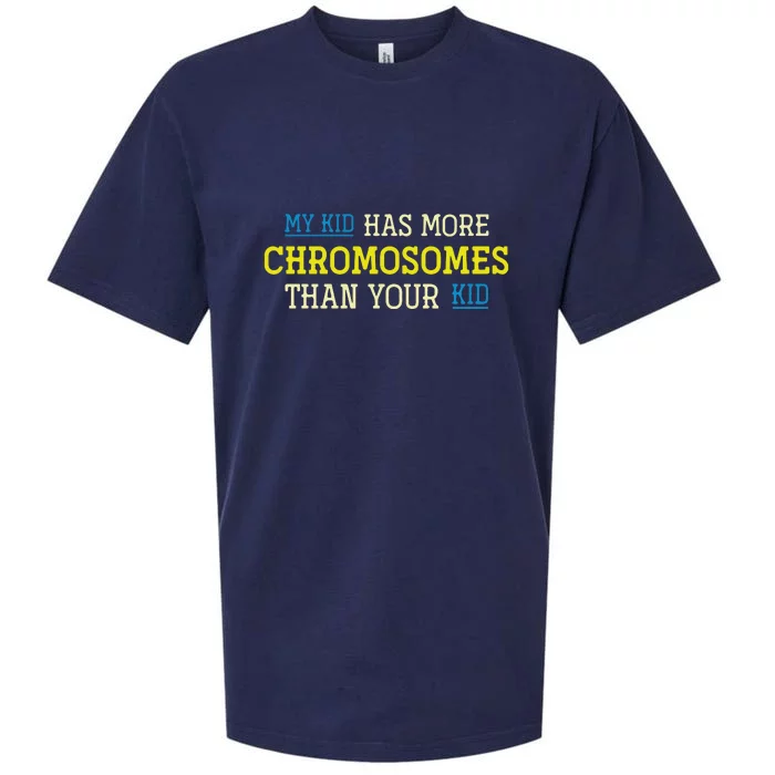 Trisomy 21 Parents Down Syndrome Awareness Gift Sueded Cloud Jersey T-Shirt