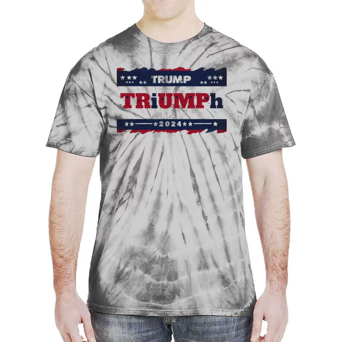 Triumph 2024 Patriotic Trump Tie-Dye T-Shirt