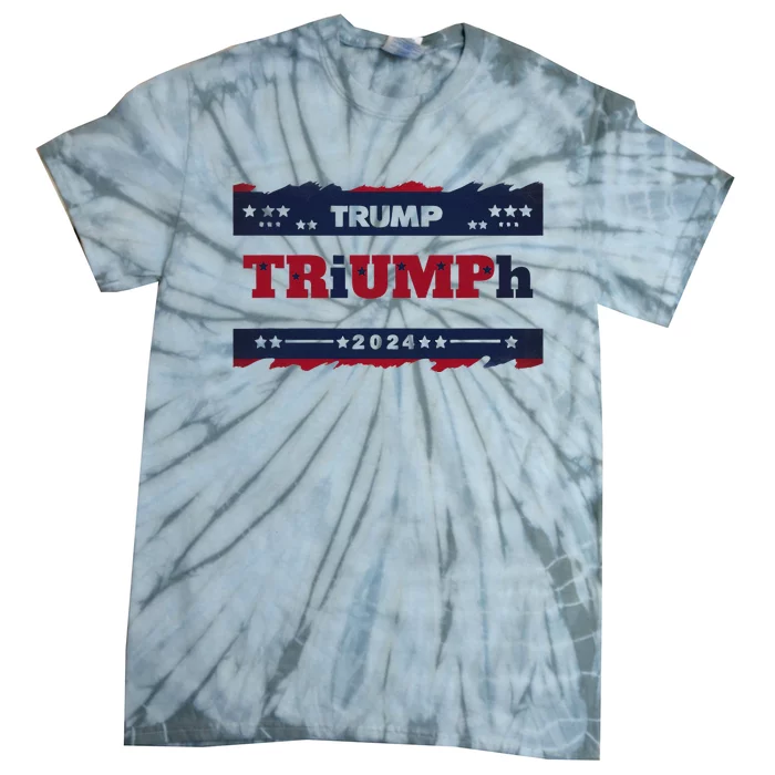 Triumph 2024 Patriotic Trump Tie-Dye T-Shirt