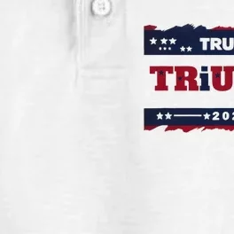 Triumph 2024 Patriotic Trump Dry Zone Grid Performance Polo