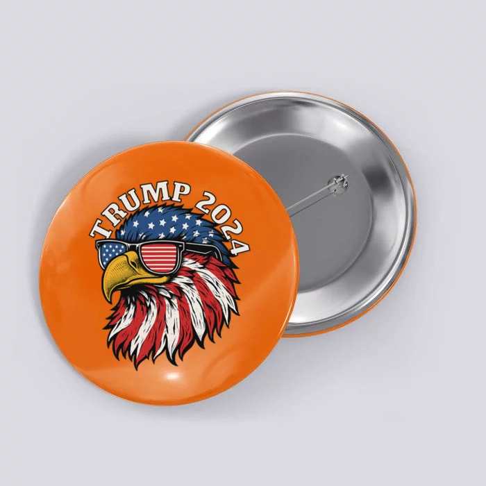 Trump 2024 Patriotic Eagle Sunglasses July 4th Button