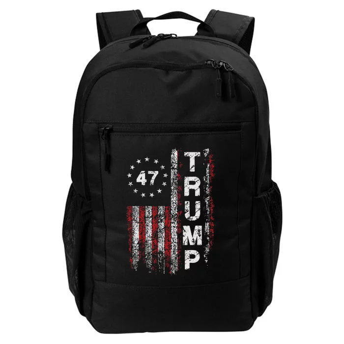 Trump 2024 Pro 47th President Us Flag Daily Commute Backpack