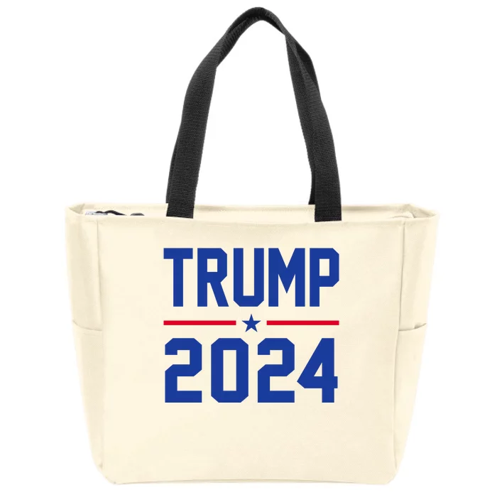 Trump 2024 Political Republican Zip Tote Bag