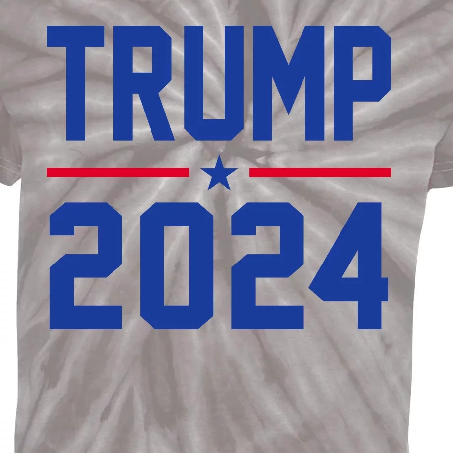 Trump 2024 Political Republican Kids Tie-Dye T-Shirt