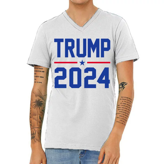 Trump 2024 Political Republican V-Neck T-Shirt