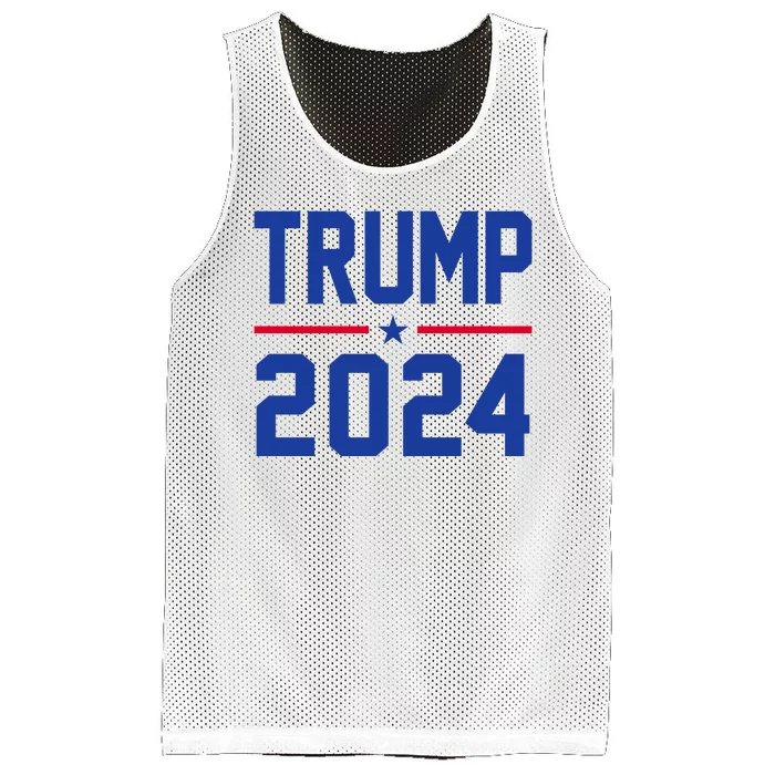 Trump 2024 Political Republican Mesh Reversible Basketball Jersey Tank