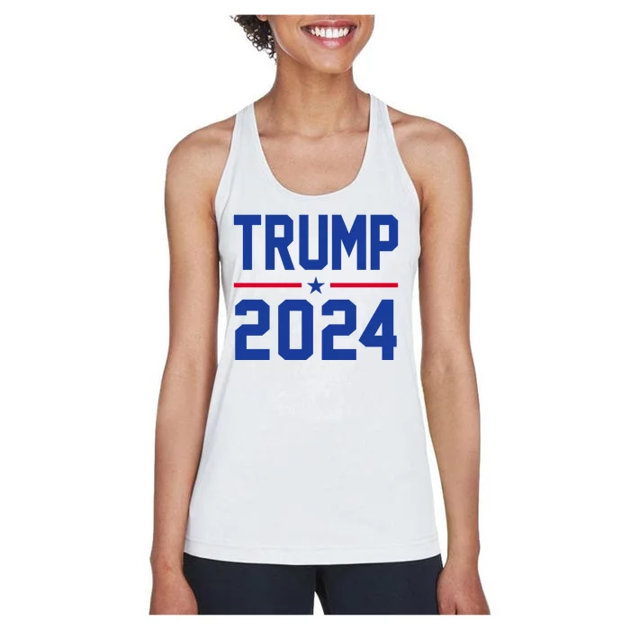 Trump 2024 Political Republican Women's Racerback Tank