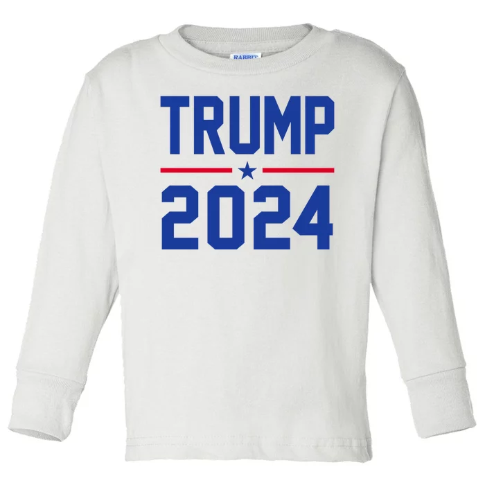 Trump 2024 Political Republican Toddler Long Sleeve Shirt