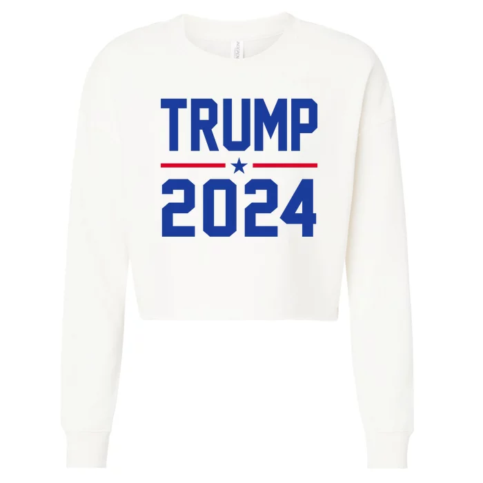 Trump 2024 Political Republican Cropped Pullover Crew