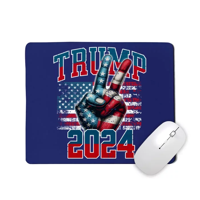 Trump 2024 Peace Sign Mousepad