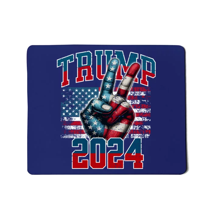 Trump 2024 Peace Sign Mousepad