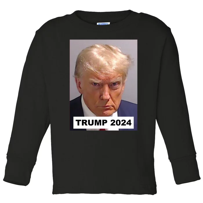 Trump 2024 President Donald Trump 2024 Toddler Long Sleeve Shirt