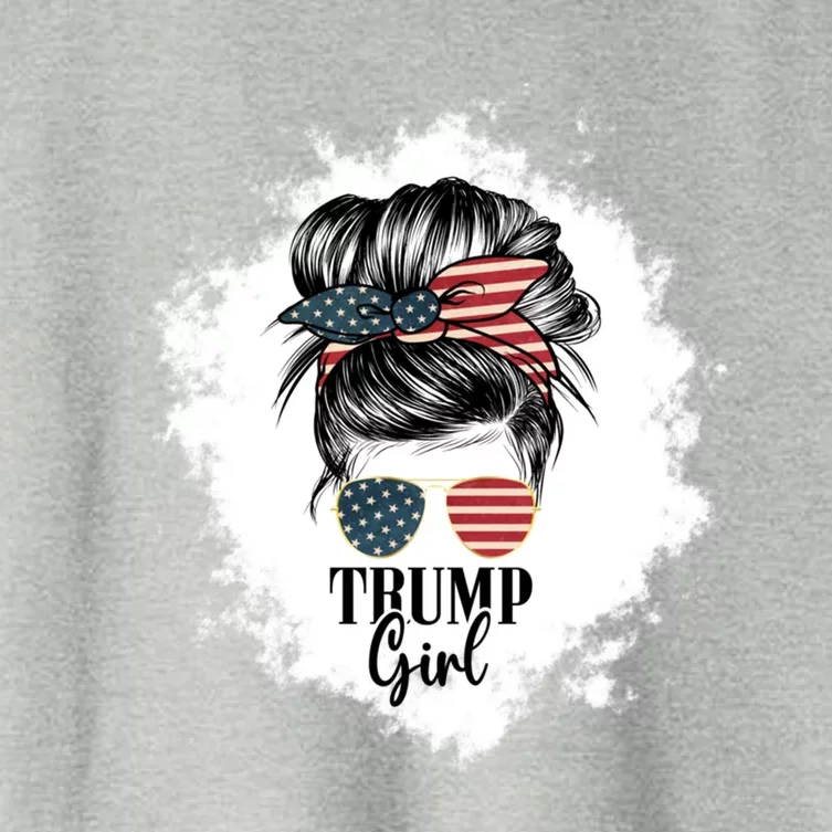 Trump 2024 President Republican Us Flag Trump Gift Women's Crop Top Tee