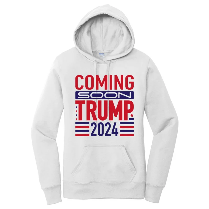 Trump 2024 Patriotic American Flag Voting Election Women's Pullover Hoodie