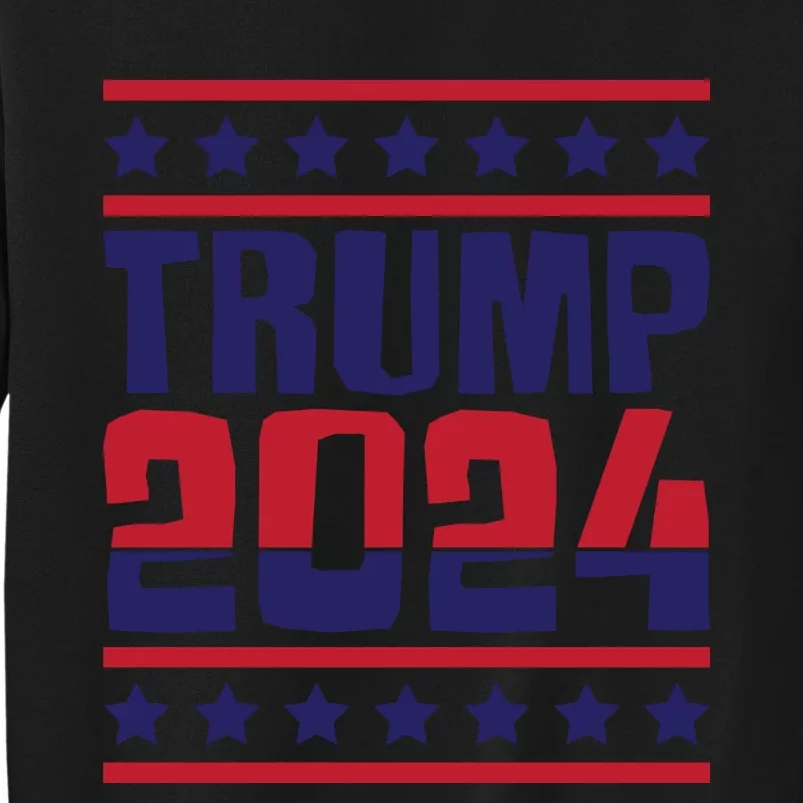 Trump 2024 Patriotic Motif Sweatshirt