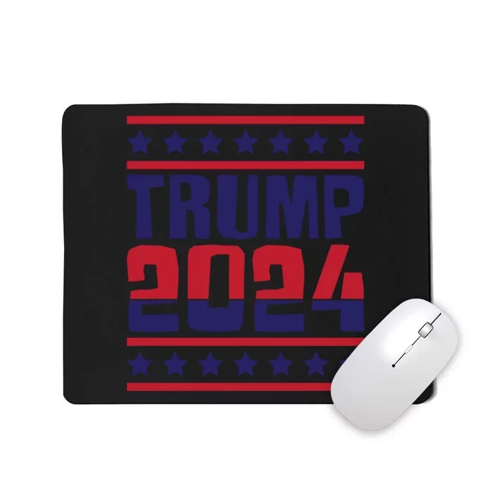 Trump 2024 Patriotic Motif Mousepad