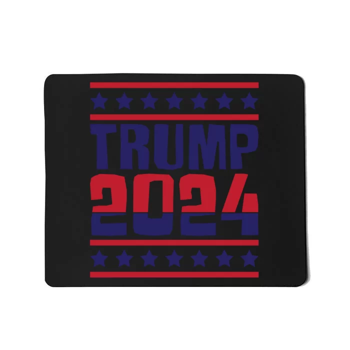 Trump 2024 Patriotic Motif Mousepad