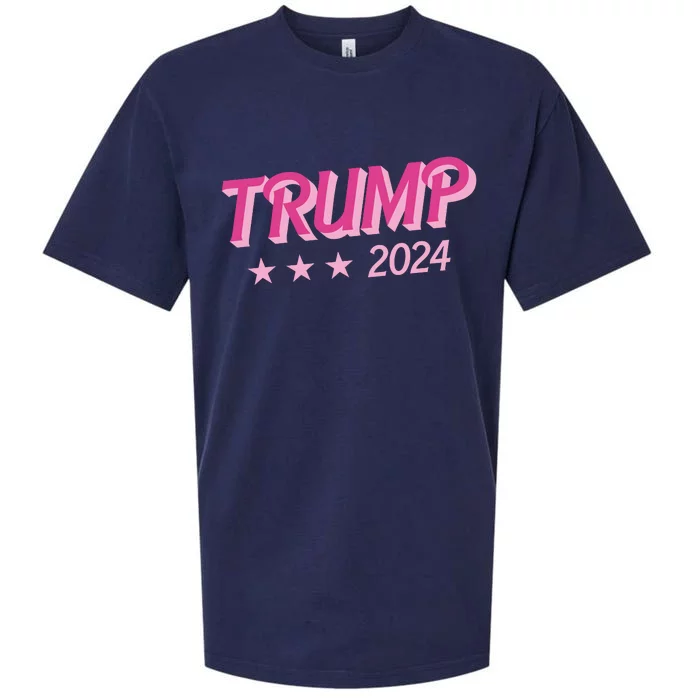 Trump Pink Donald Trump 2024 US Election Pink Girly Sueded Cloud Jersey T-Shirt