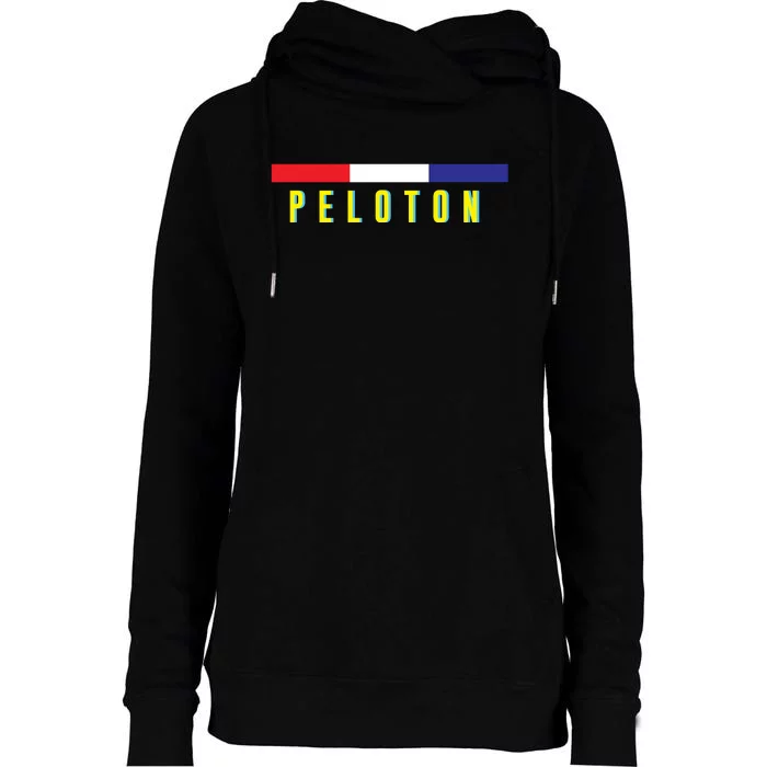 TDF 2022 Peloton Road Bike Womens Funnel Neck Pullover Hood