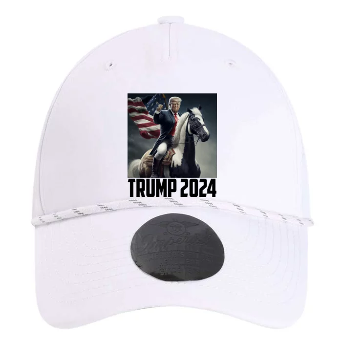 Trump 2024 Patriotic America Horse Usa Flag Performance The Dyno Cap