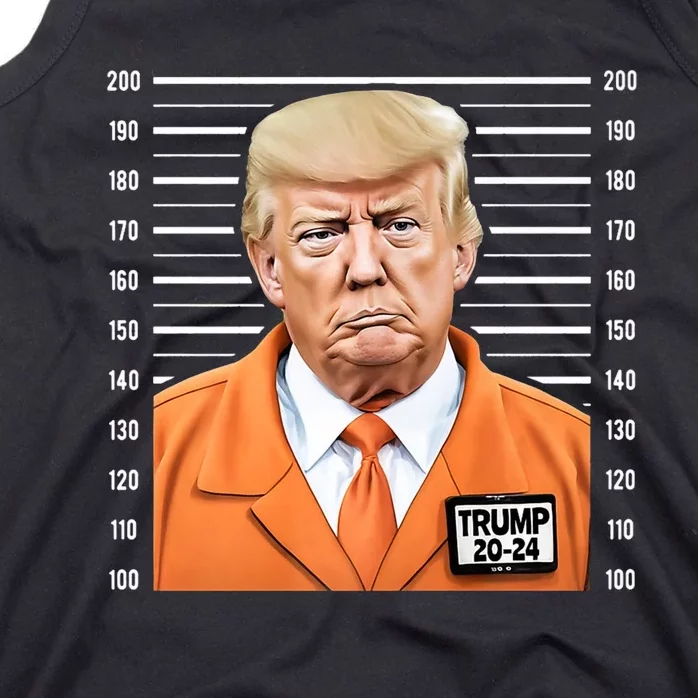 Trump 2024 Prisoner Mugshot Tank Top